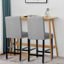 Load image into Gallery viewer, 25&#39;&#39; Kitchen Chairs w/ Rubber Wood Legs-Gray
