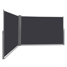 Load image into Gallery viewer, 237&quot; x 63&quot; Patio Retractable Double Folding Side Awning Screen Divider
