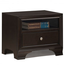 Load image into Gallery viewer, Nightstand Sofa Side Table End Table Storage Drawer -Brown
