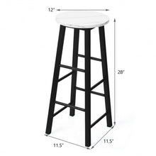 Load image into Gallery viewer, Set of 2 Pub Bistro  Dining Height Bar Stool-White
