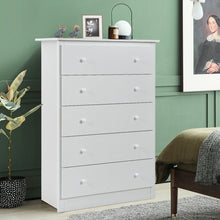 Load image into Gallery viewer, Functional Storage Organized Dresser with 5 Drawer-White
