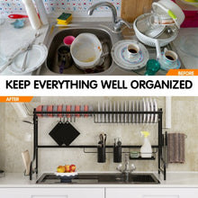 Load image into Gallery viewer, Adjustable Dish Drainer Kitchen Organizer
