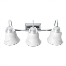 Load image into Gallery viewer, 3-Light LED Bath Vanity Light with Alabaster Glass Dimmable
