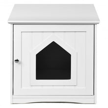 Load image into Gallery viewer, Sidetable Nightstand Weatherproof Multi-function Cat House-White
