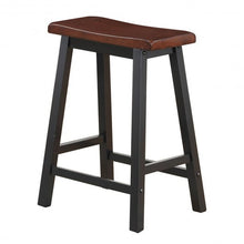 Load image into Gallery viewer, 24&quot; Height Set of 2 Home Kitchen Dining Room Bar Stools-Coffee
