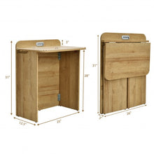 Load image into Gallery viewer, Folding Space Saving Computer/  Laptop Desk Table Workstation with Handle
