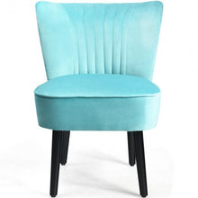 Load image into Gallery viewer, Set of 2 Armless Upholstered Leisure Accent Chair-Turquoise

