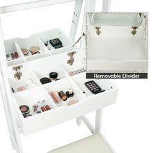 Load image into Gallery viewer, Makeup Dressing Table Shelf Vanity Set with Flip Top Mirror
