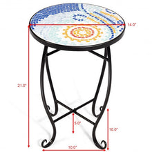 Load image into Gallery viewer, Outdoor Indoor Steel Accent Plant Stand Cobalt Table-Navy
