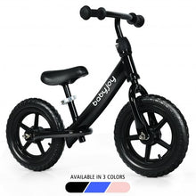 Load image into Gallery viewer, 12&quot; Kids Balance No-Pedal Ride Pre Learn Bike with Adjustable Seat-Black
