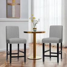 Load image into Gallery viewer, 25&#39;&#39; Kitchen Chairs w/ Rubber Wood Legs-Gray
