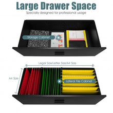 Load image into Gallery viewer, 2-Drawer Lateral File Cabinet with Adjustable Bars for Home and Office
