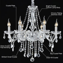 Load image into Gallery viewer, Elegant Crystal Chandelier Ceiling Light
