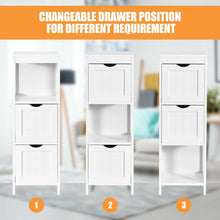 Load image into Gallery viewer, Wooden Bathroom Floor Cabinet with Removable Drawers
