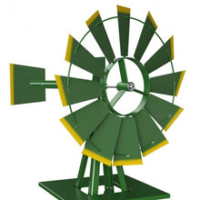 Load image into Gallery viewer, 8Ft Tall Windmill Ornamental Wind Wheel-Green
