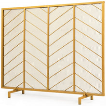 Load image into Gallery viewer, 39&quot;x31&quot; Single Panel Fireplace Screen Spark Guard Fence
