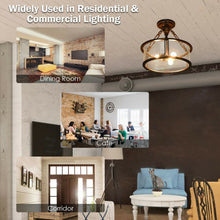 Load image into Gallery viewer, 3-Light Flush Mount Ceiling Light
