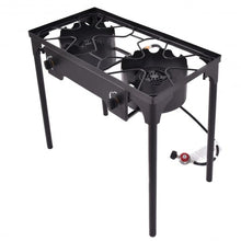Load image into Gallery viewer, 150000 BTU Double Burner Outdoor Stove BBQ Grill
