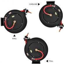Load image into Gallery viewer, 3/8&quot; x 50&#39; Auto Rewind Retractable Air Hose Reel Compressor
