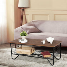 Load image into Gallery viewer, Coffee Accent Cocktail Sofa Side Table Solid Metal Frame
