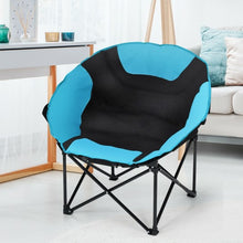 Load image into Gallery viewer, Moon Saucer Steel Camping Chair Folding Padded Seat

