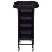 Load image into Gallery viewer, 34&quot; Beauty Salon Styling Station Storage Rolling Cart
