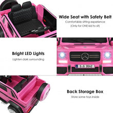 Load image into Gallery viewer, 12V Licensed Mercedes-Benz Kids Ride On Car-Pink
