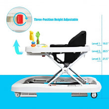 Load image into Gallery viewer, 3 in 1 Foldable Baby Walker-Black
