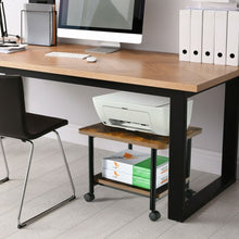 Load image into Gallery viewer, Under Desk Printer Stand with 360° Swivel Casters-Brown
