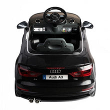 Load image into Gallery viewer, 12 V Audi A3 Kids Ride on Car with RC + LED Light + Music-Black
