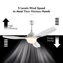 Load image into Gallery viewer, Modern 48&quot; Ceiling Fan w/ Dimmable LED Light &amp; Remote Control Reversible Blades
