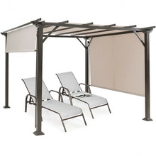 Load image into Gallery viewer, 10&#39; x 10&#39; Metal Frame Patio Furniture Shelter-Beige
