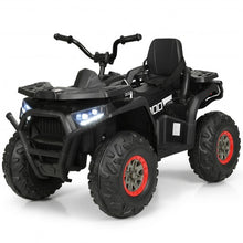 Load image into Gallery viewer, 12 V Kids Electric 4-Wheeler ATV Quad with MP3 and LED Lights-Black
