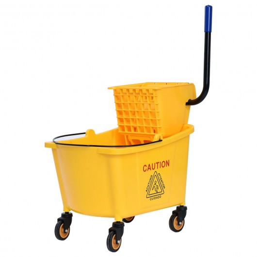 31 Quart Side Mop Bucket Press Wringer
