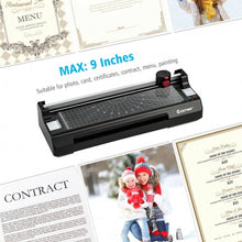 Load image into Gallery viewer, 9&quot; Hot and Cold Paper Trimmer with 25 Pouches and Corner Rounder-Black
