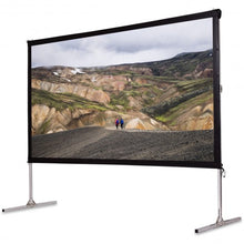 Load image into Gallery viewer, 120&quot; Standing Portable Fast Folding Projector Screen w/ Carry bag
