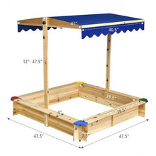 Load image into Gallery viewer, Kids Outdoor Playset Wooden Sandbox
