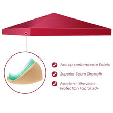 Load image into Gallery viewer, 10&#39; x 10&#39; 2-Tier 3 Colors Patio Canopy Top Replacement Cover- Red
