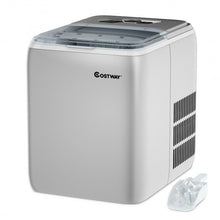 Load image into Gallery viewer, 44 lbs Portable Countertop Ice Maker Machine with Scoop-Silver
