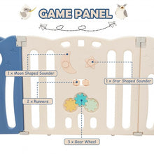 Load image into Gallery viewer, 14-Panel Baby Playpen Kids Activity Center Foldable Play Yard with Lock Door
