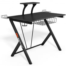 Load image into Gallery viewer, Multifunctional K-Shaped Gamer Desk with Display Support Plate
