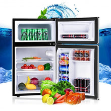 Load image into Gallery viewer, 3.2 cu ft. Compact Stainless Steel Refrigerator-Gray
