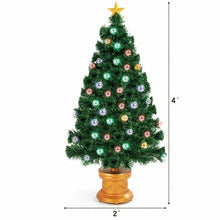 Load image into Gallery viewer, Pre-Lit Fiber Optical Firework Christmas Tree-4&#39;
