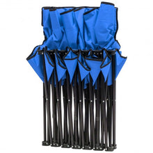 Load image into Gallery viewer, Portable Folding 6 Seats Chair Sideline Sports Bench-Blue
