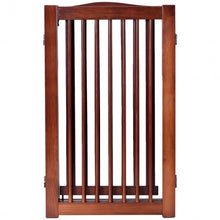 Load image into Gallery viewer, 36&quot; Configurable Folding Wood Pet Dog Safety Fence with Gate-B
