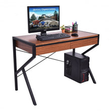 Load image into Gallery viewer, Wooden Top Computer Desk Sturdy Workstation
