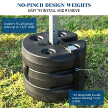 Load image into Gallery viewer, 4Pcs 20Lbs Water Filled Weight Plates for Shade Umbrella
