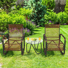 Load image into Gallery viewer, 3Pcs Patio Rattan Conversational Furniture Set
