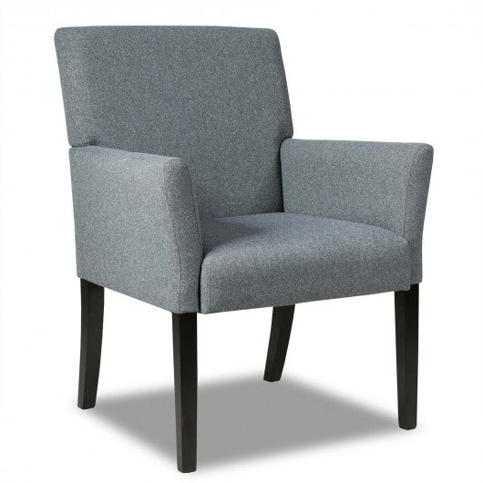 Executive Guest Chair Reception Waiting Room Arm Chair-Gray
