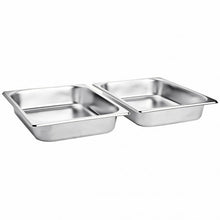 Load image into Gallery viewer, 2 Packs Dish 9 Quart Stainless Rectangular Buffet Chafer
